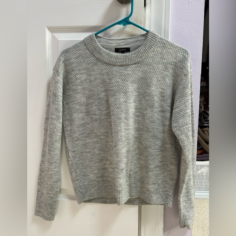 Quince Gray wool Sweater